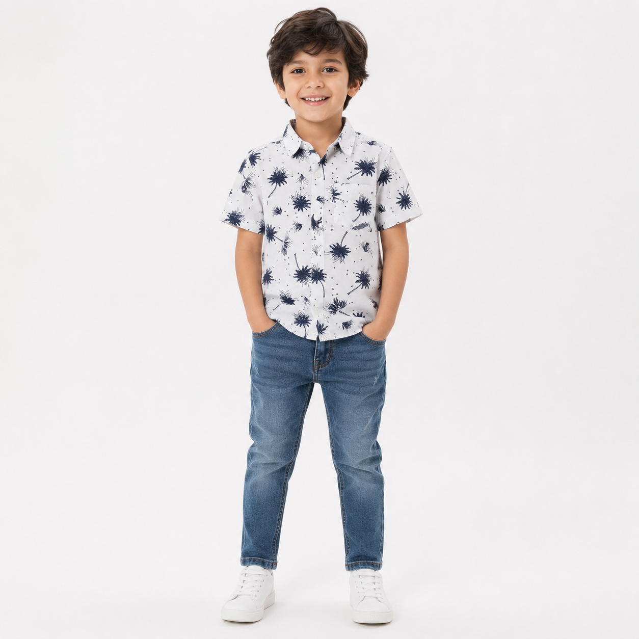 Boys'  Plame print shirt