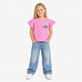 Girls' Stitch Morning Printed T-Shirt