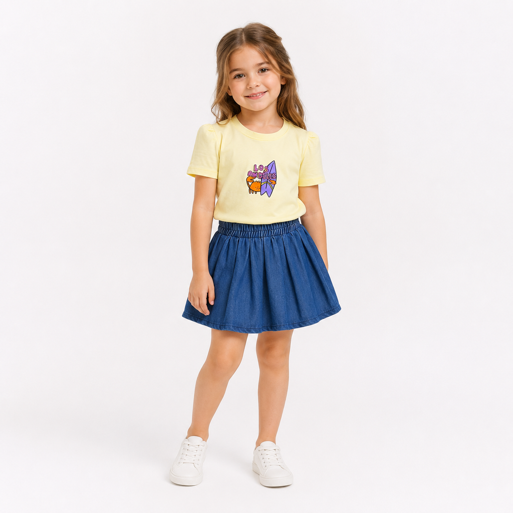 Girls' Crab Printed set