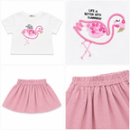 Girls' Life Is Better With Flamingos Printed  set