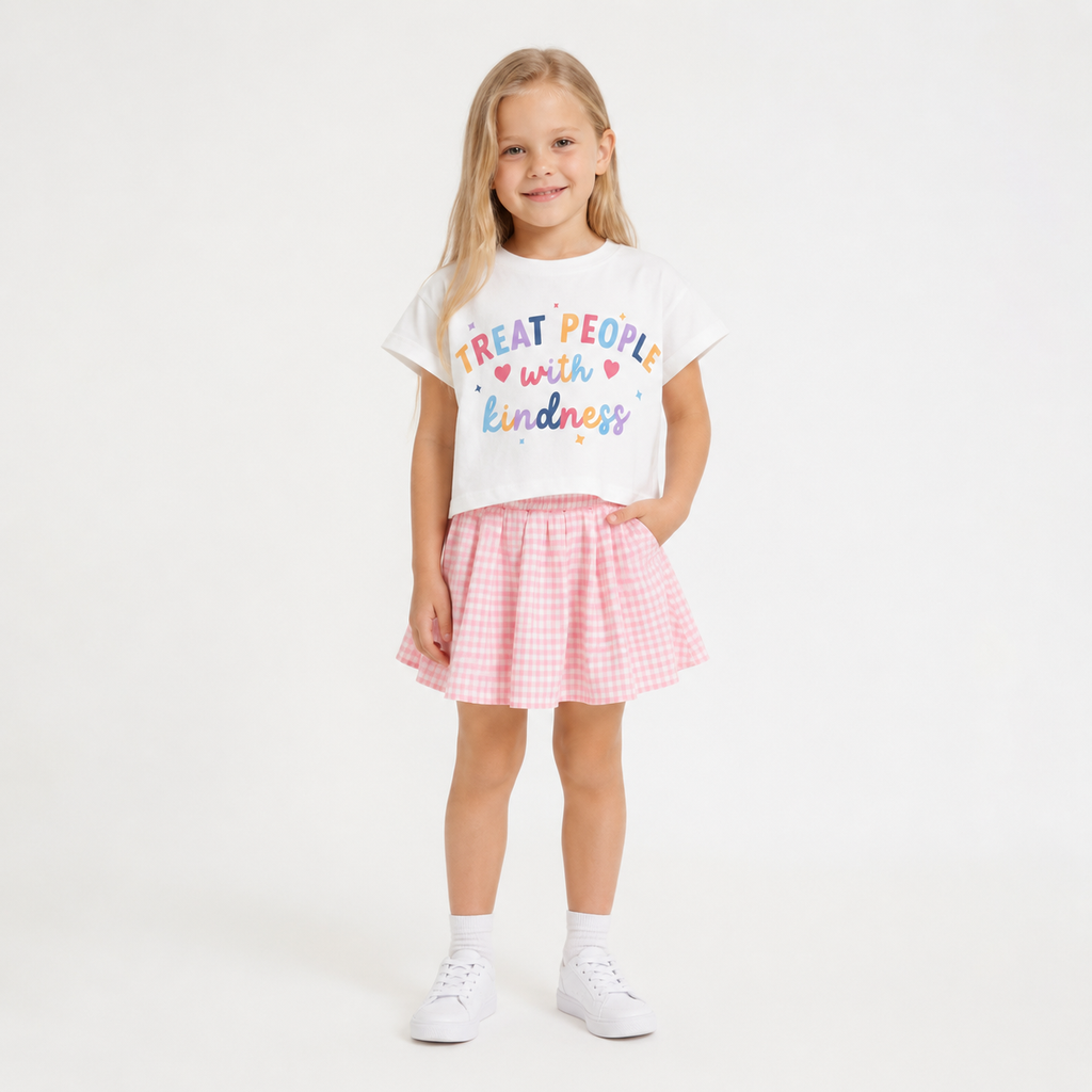 Girls' Treat People With Kindness Printed Set