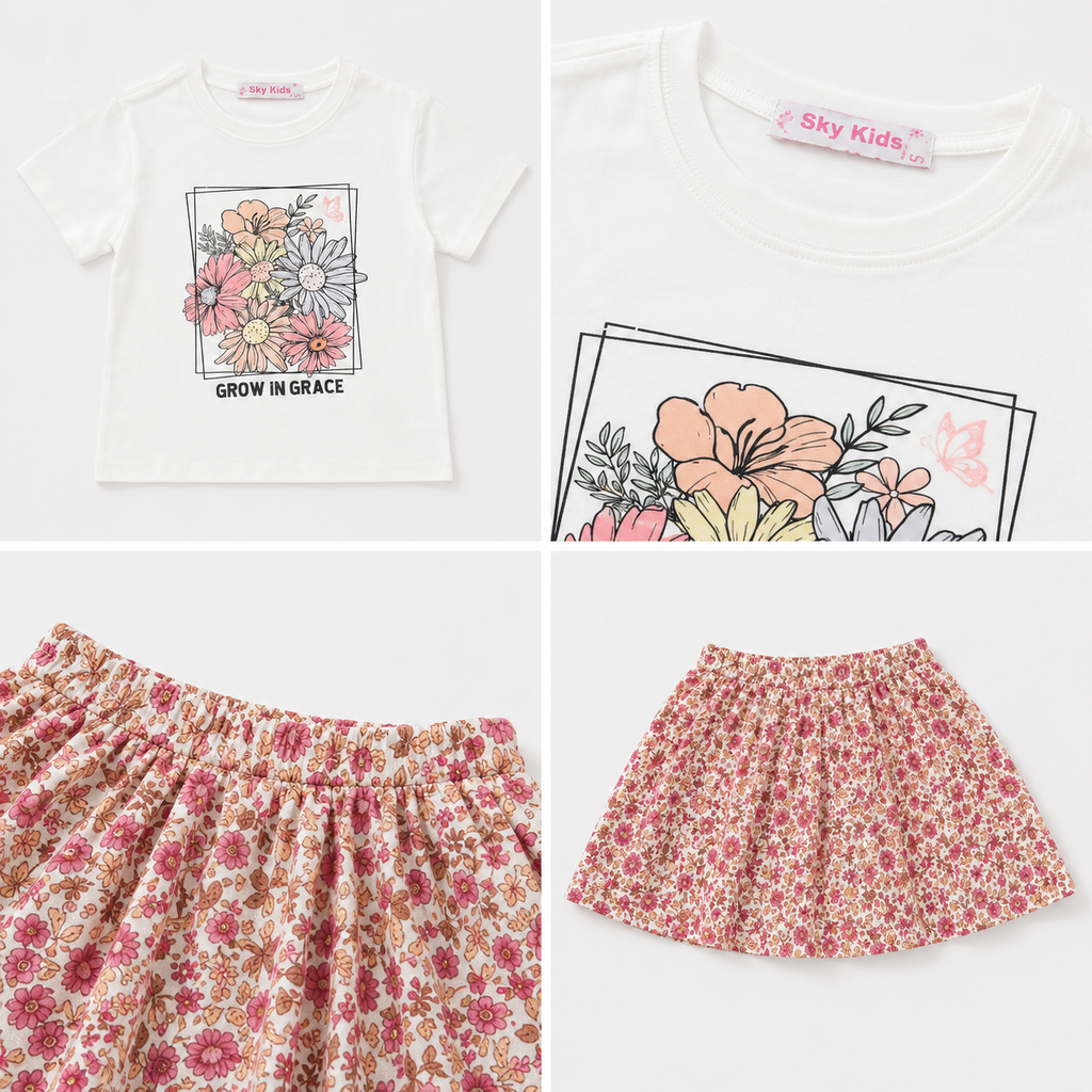 Girls' Grow IN Grace T-Shirt & Skirt set