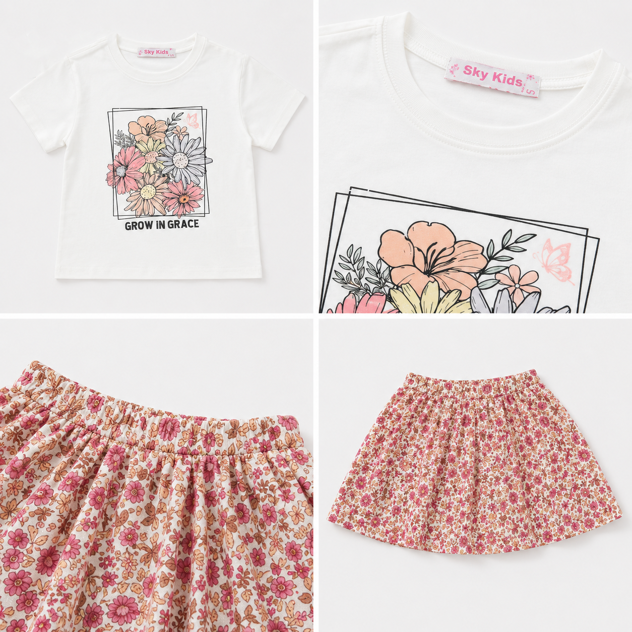 Girls' Grow IN Grace T-Shirt & Skirt set