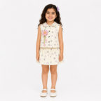 Girls' short-sleeve top & skirt set