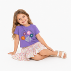 Girls' Fleurs De Jrdin T-Shirt & Skirt set