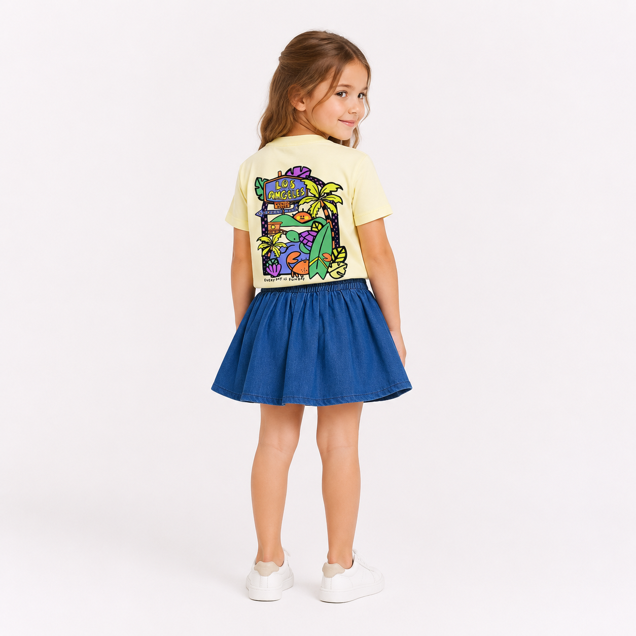 Girls' Crab Printed set