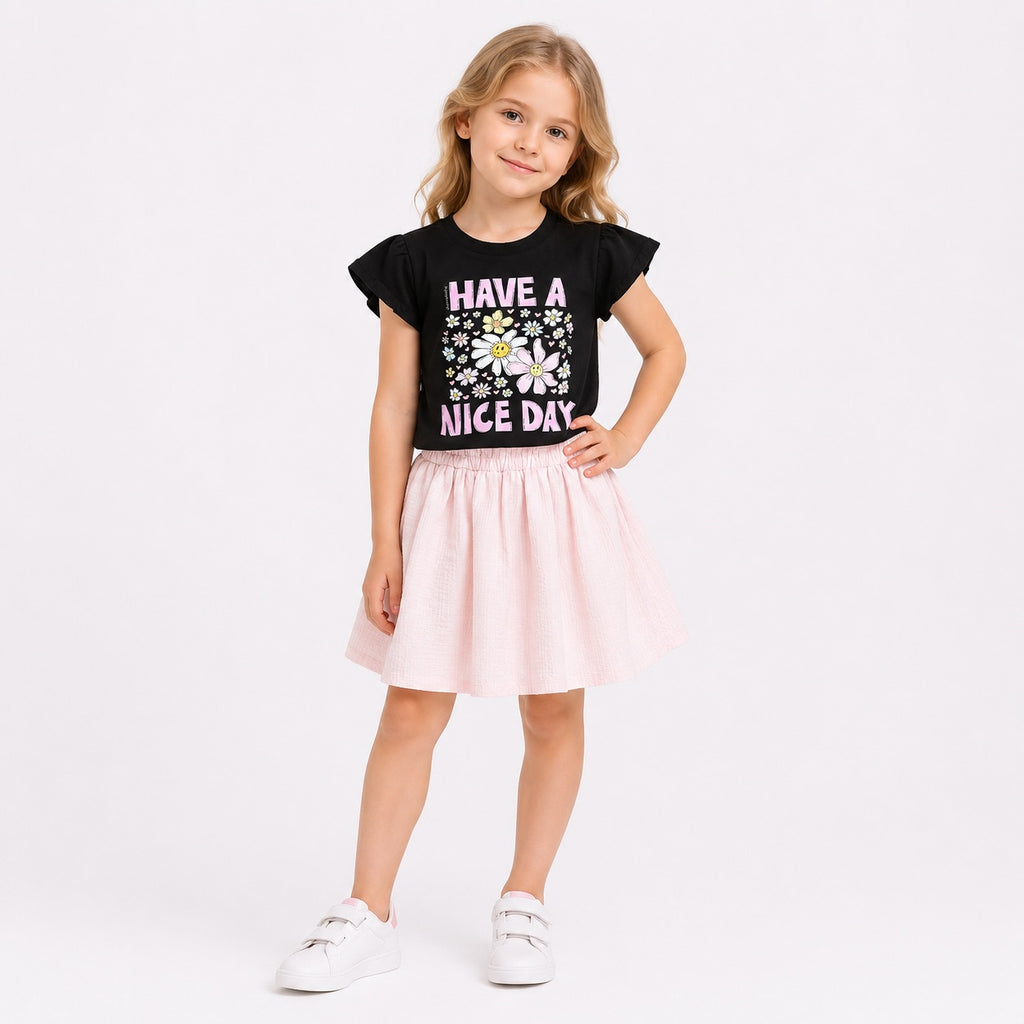 Girls' Have A Nice Day Printed set