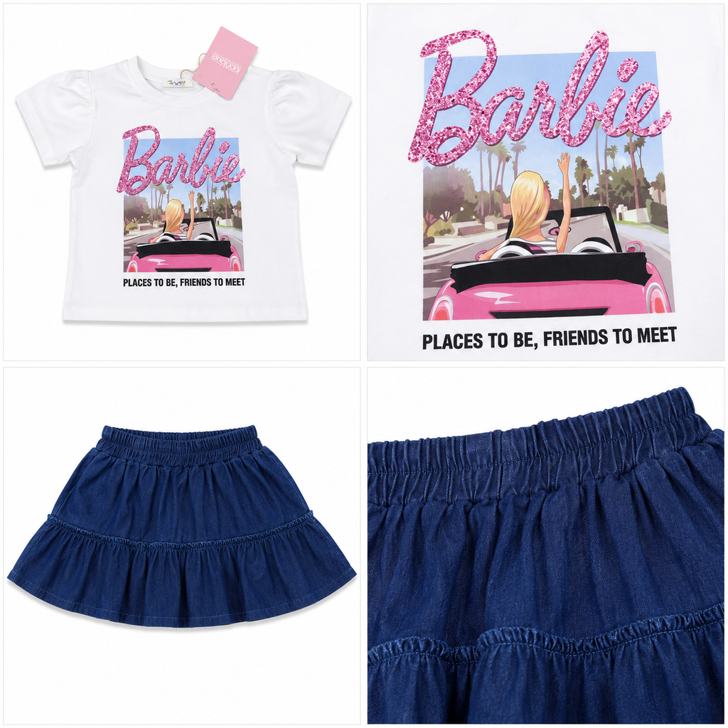 Girls' Barbie Printed set