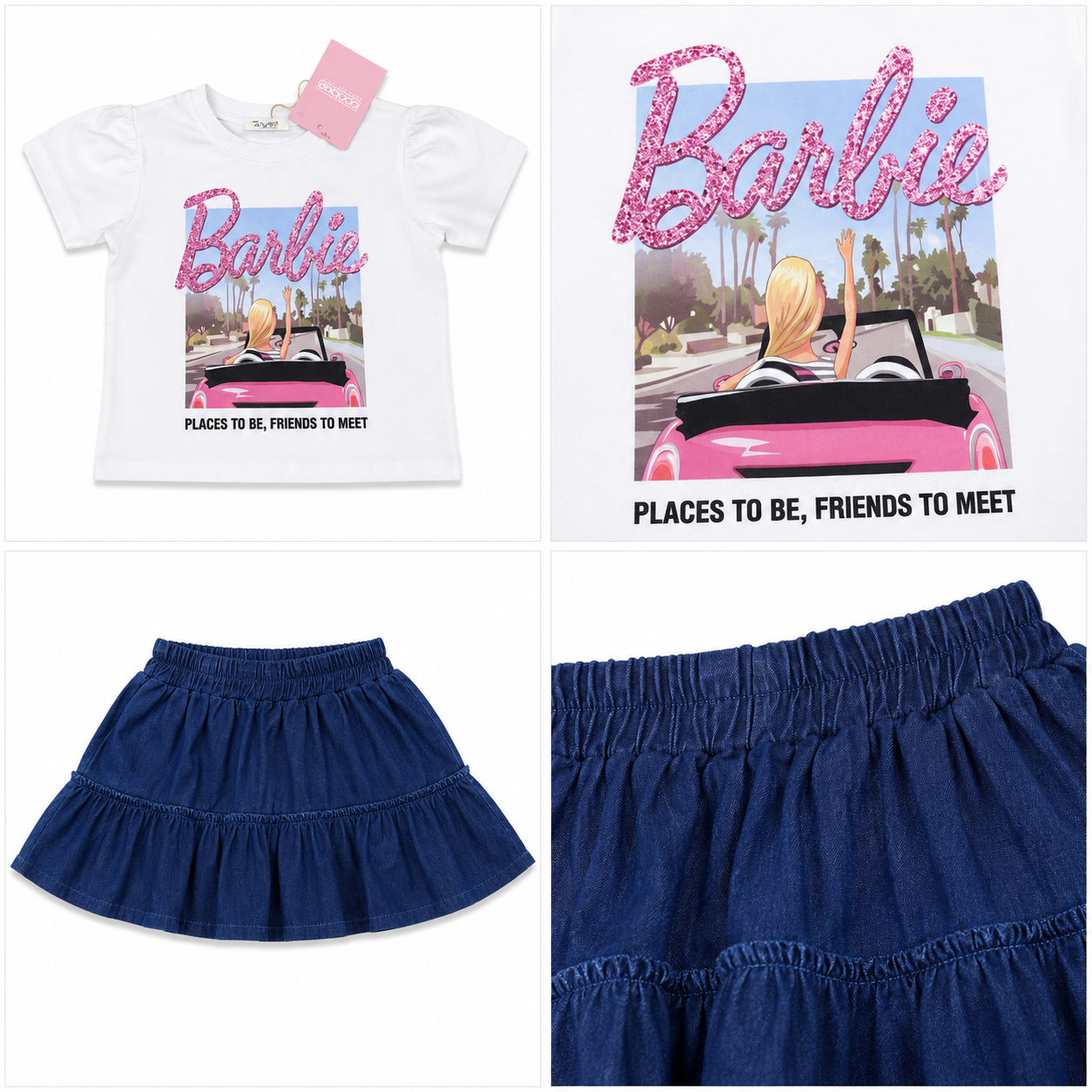 Girls' Barbie Printed set