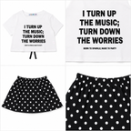 Girls' I Turn Up Printed set