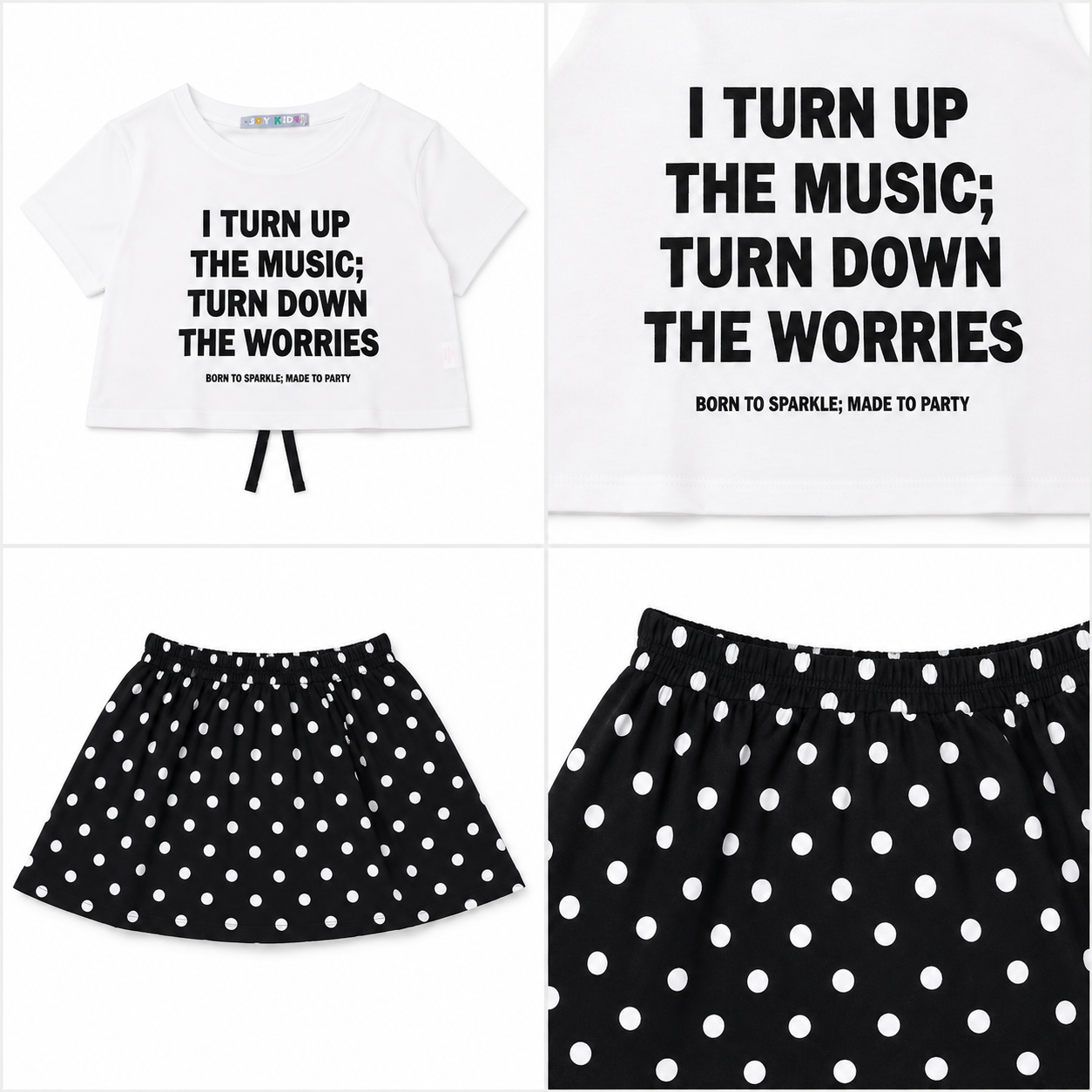 Girls' I Turn Up Printed set
