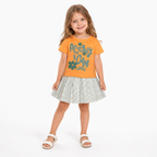 Girls' I Can T-Shirt & Skirt set