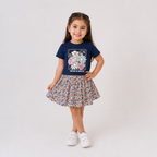 Girls' T-shirt & Skirt set