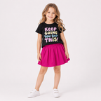 Girls' Keep Going Printed set
