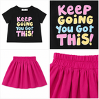 Girls' Keep Going Printed set