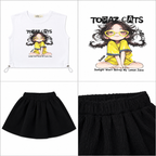 Girls' Topaz Cat Printed set