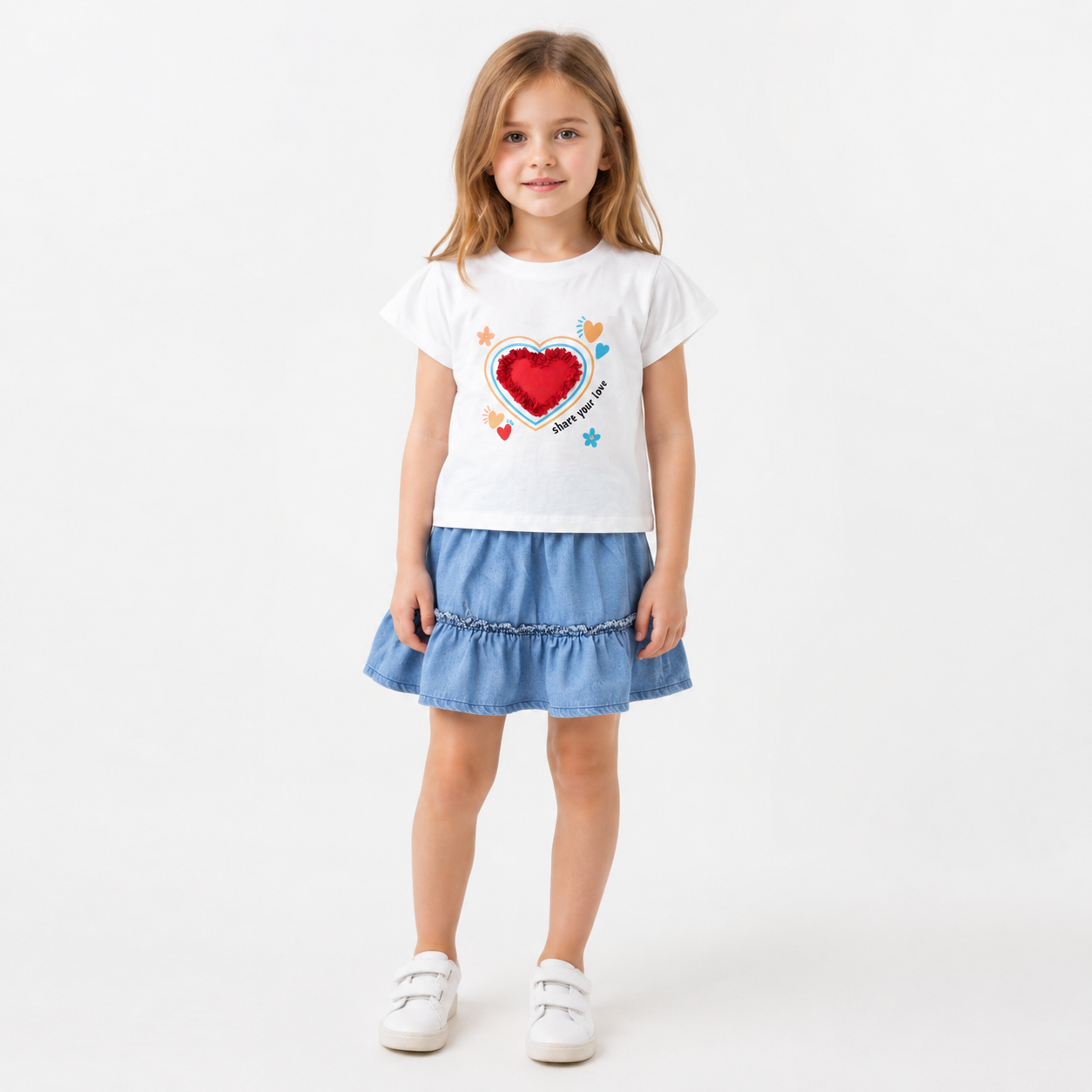 Girls' Share Your Love Printed set