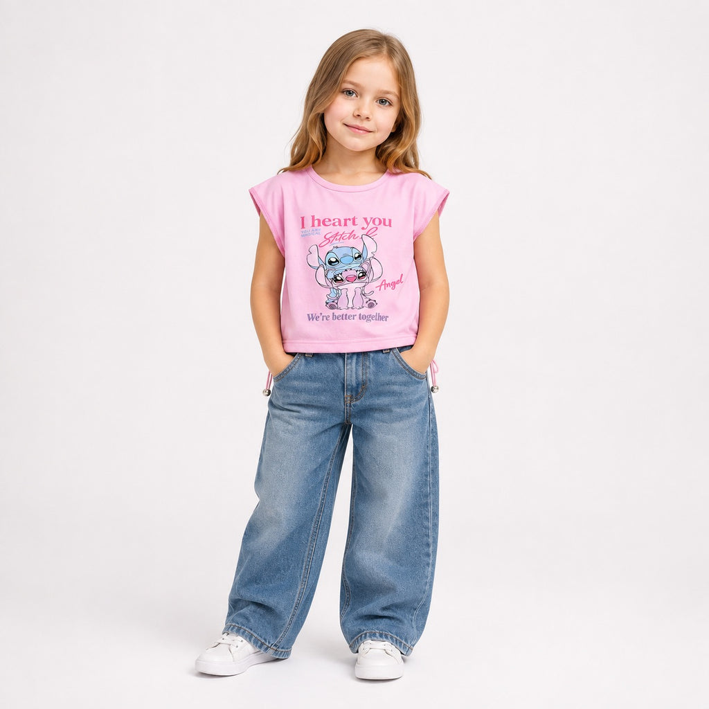 Girls' I Heart You Printed T-Shirt