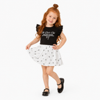 Girls' The Grils Club T-Shirt & Skirt set