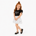Girls' The Grils Club T-Shirt & Skirt set