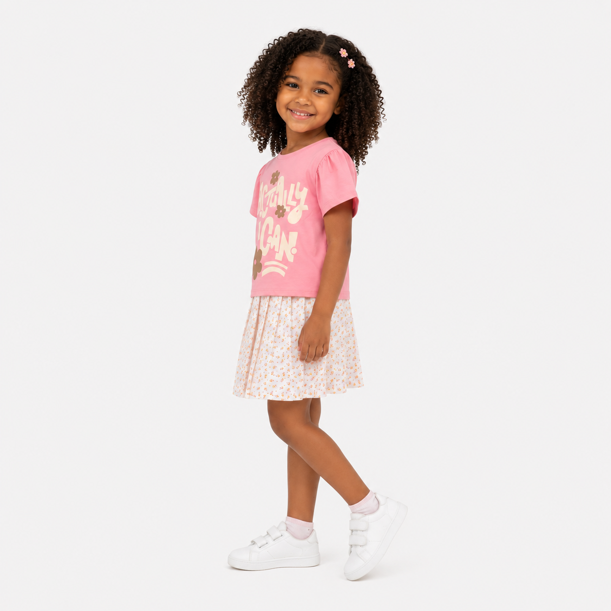 Girls' I Can T-Shirt & Skirt set