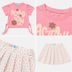 Girls' I Can T-Shirt & Skirt set