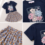 Girls' T-shirt & Skirt set