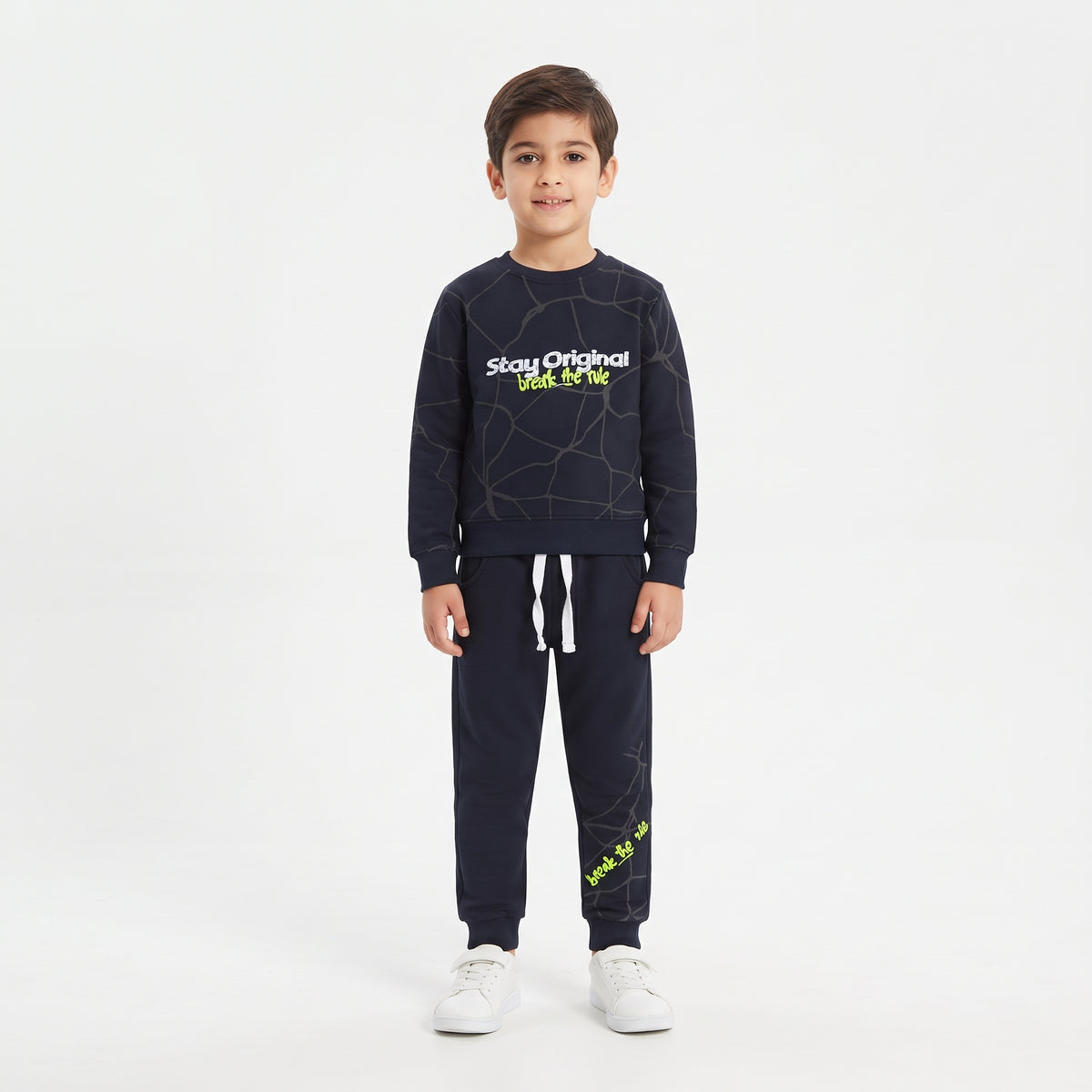 Boys "Stay Original" Graphic Sweatshirt and Joggers Tracksuit