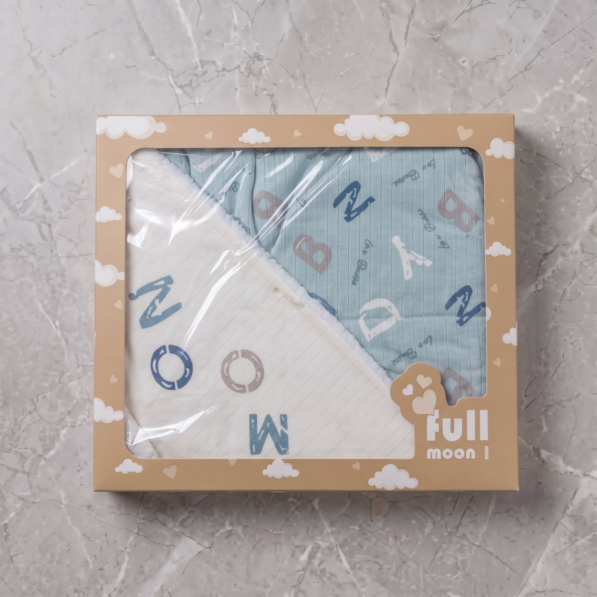 Newborn Baby Hooded Towel and Blanket Gift Set