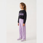 Girls' "Catwalk" Cropped Sweatshirt & Pants Set