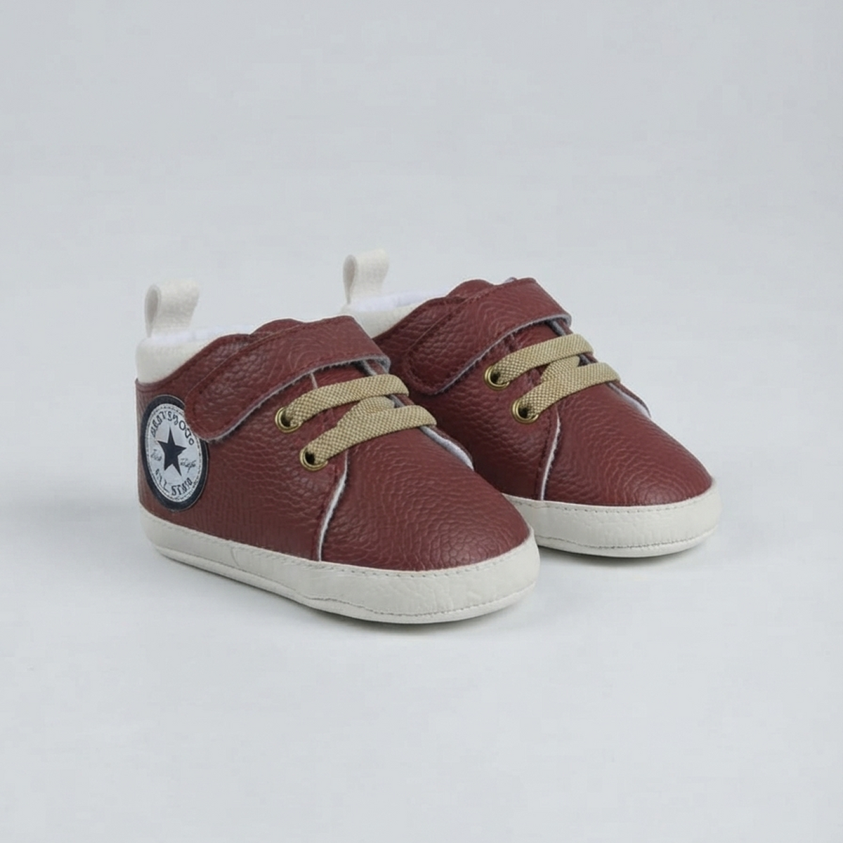 Baby Boy Faux Leather Pre-Walker Sneakers