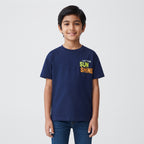 Boys' Navy Blue "Let The Sunshine" Graphic T-Shirt