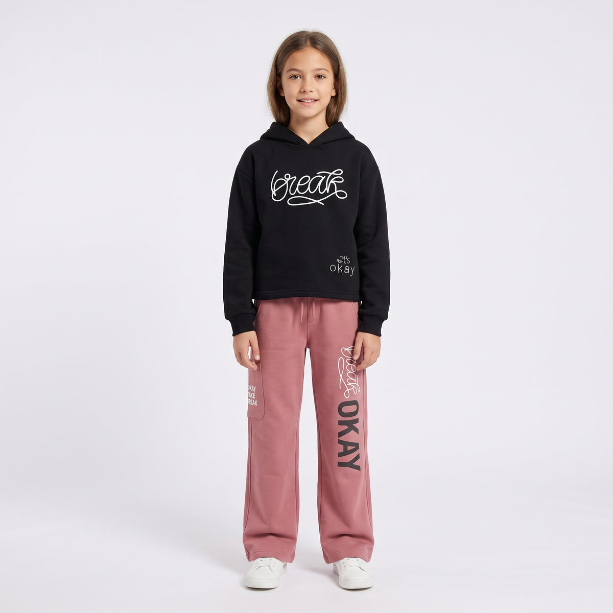 Girls "Break OKAY" Hooded Tracksuit