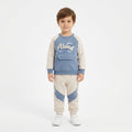 Baby Boys "Music Alone" Front Pocket Raglan Sweatshirt and Color-Block Sweatpants Set