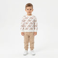 Baby Boys "MORE COOKIES PLEASE" All-Over Print Sweatshirt and Sweatpants Set