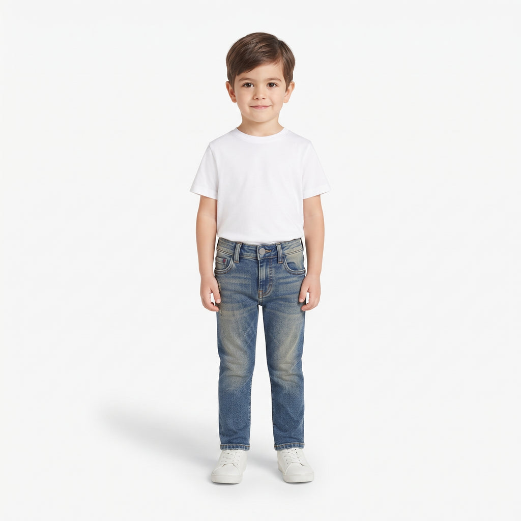 Toddler Boys Distressed Slim-Fit Denim Jeans