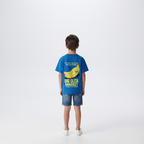 Boys "Big Olita Market" Banana Print T-Shirt - Blue