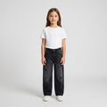 Girls' Black Embellished Denim Jeans
