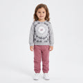 Baby Girls Daisy Flower Tie-Dye Fleece Sweatshirt and Sweatpants Set