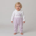 Newborn Baby Girls Embroidered Animal Jumpsuit