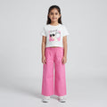 Girls "Can't Hide"Printed Set With Pink Pants