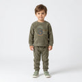 Baby Boys Nautical Graphic Ribbed Velvet Sweatshirt and Pants Set