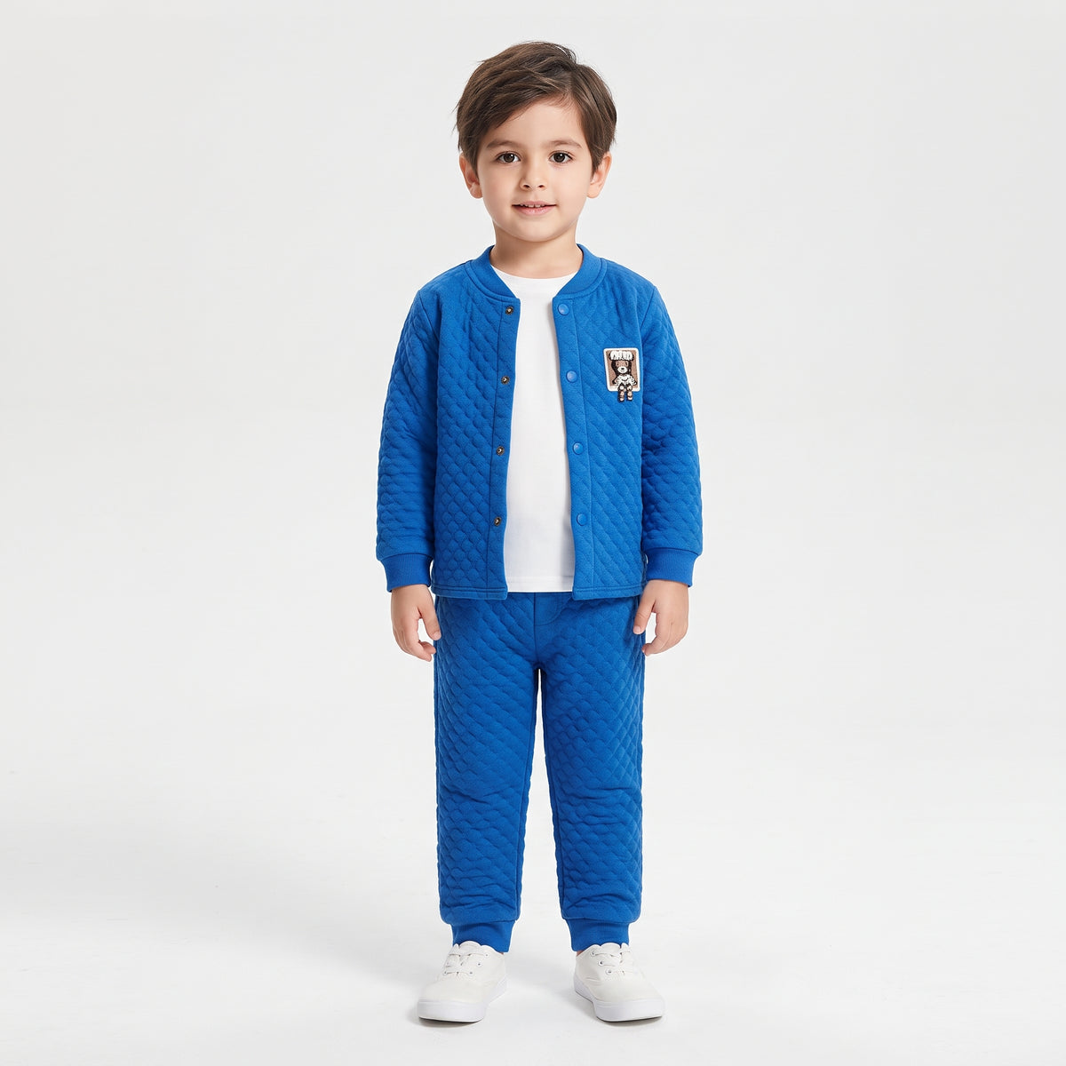 Boys Quilted Vest and Pants Set