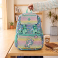 Kids' Mint Green Unicorn & Rainbow Glitter School Backpack