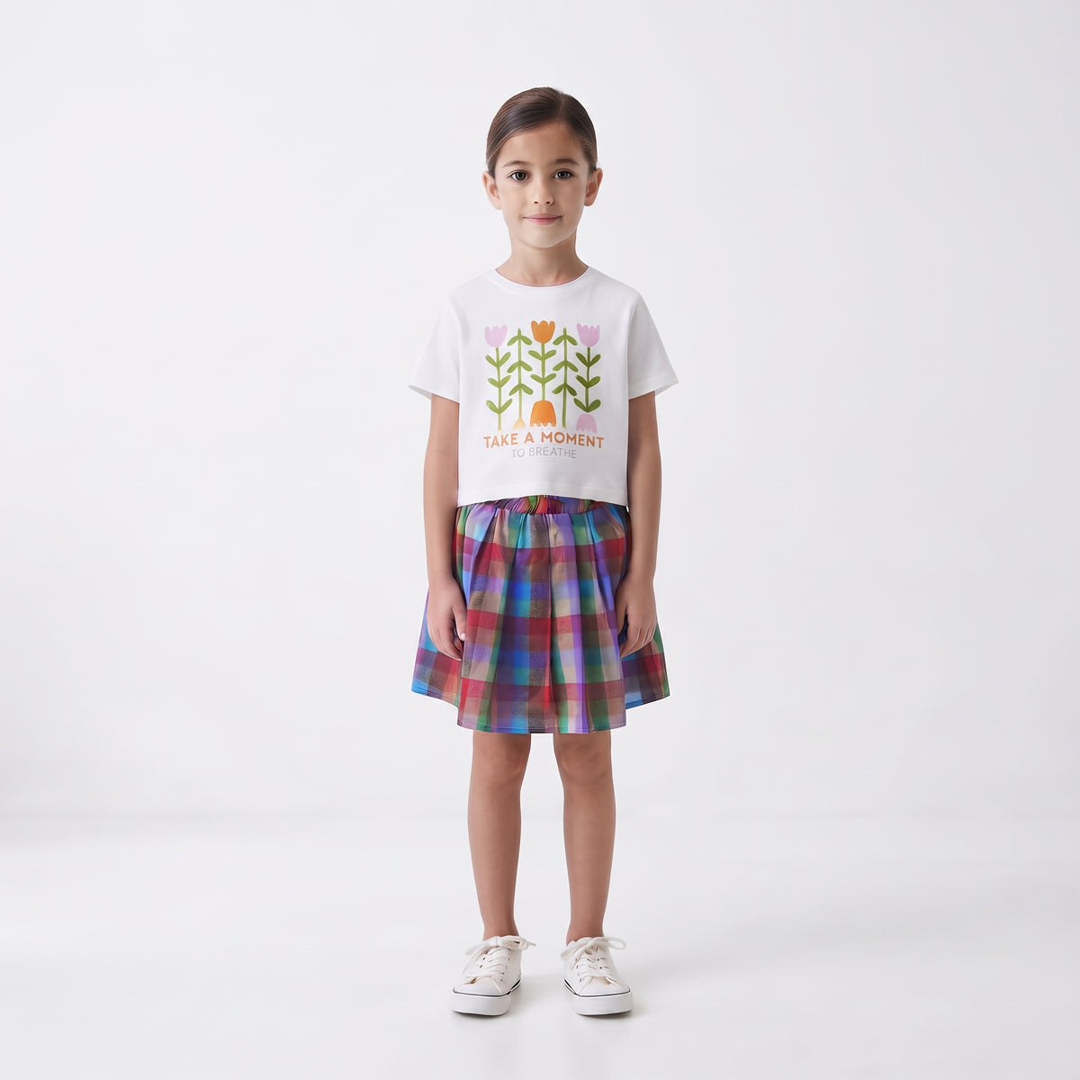 Girls' TAKE A MOMENT TO BREATH Printed set