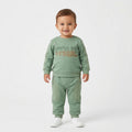 Baby Boys "TRUE" Graphic Embossed Sweatshirt and Sweatpants Set