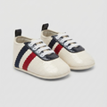 Newborn Girls' Chic Two-Tone Walking-Style Booties