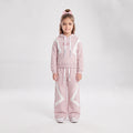 Girls Hooded Sweatshirt and Wide-Leg Tracksuit