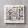 Newborn Baby Boy 6-Piece Layette Gift Set with Bodysuit, Cover, and Accessories