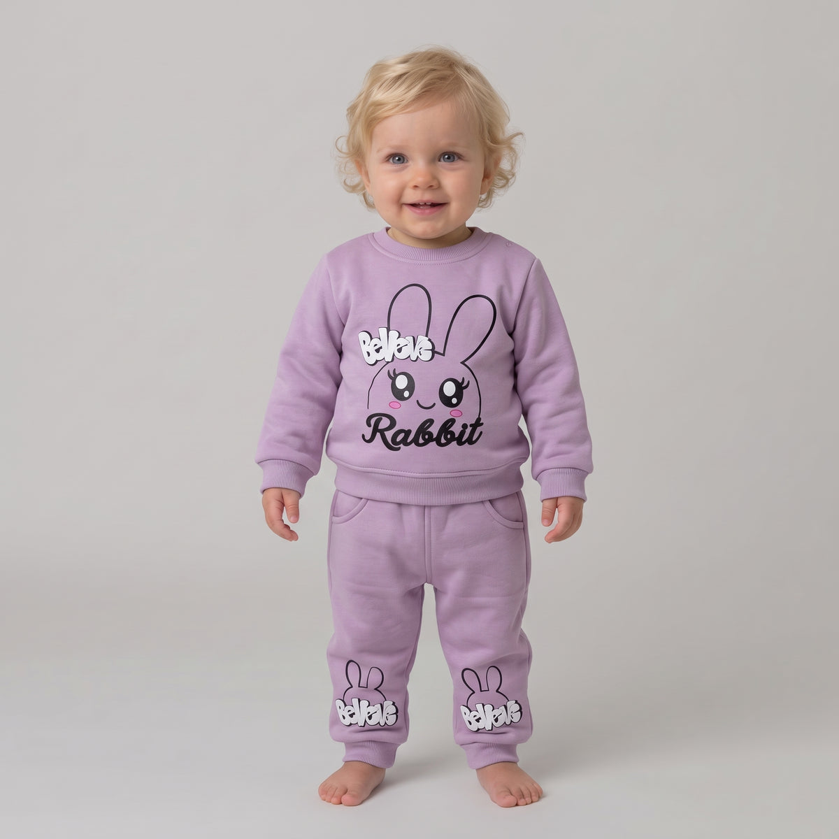 Baby Girls "Rabbit" Sweat Suit